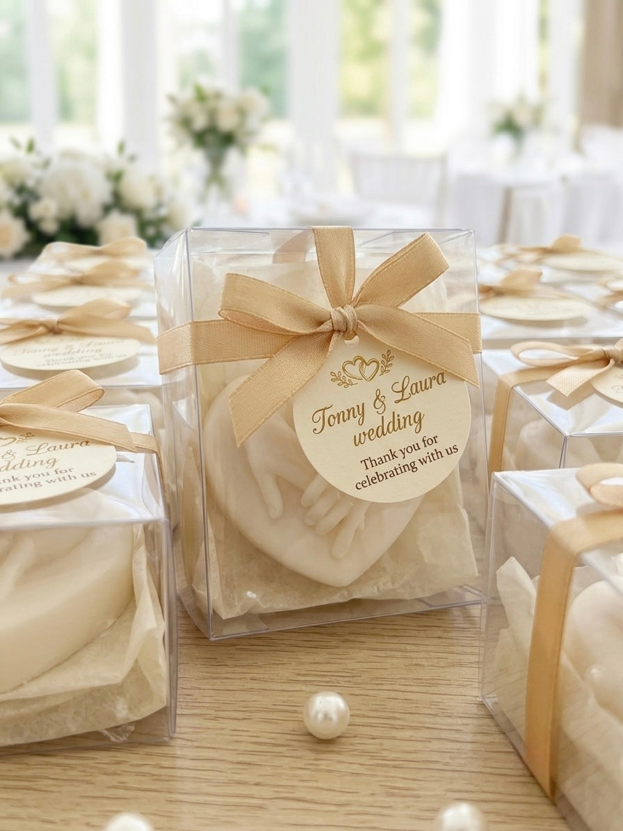 Holding Hands Heart Soap