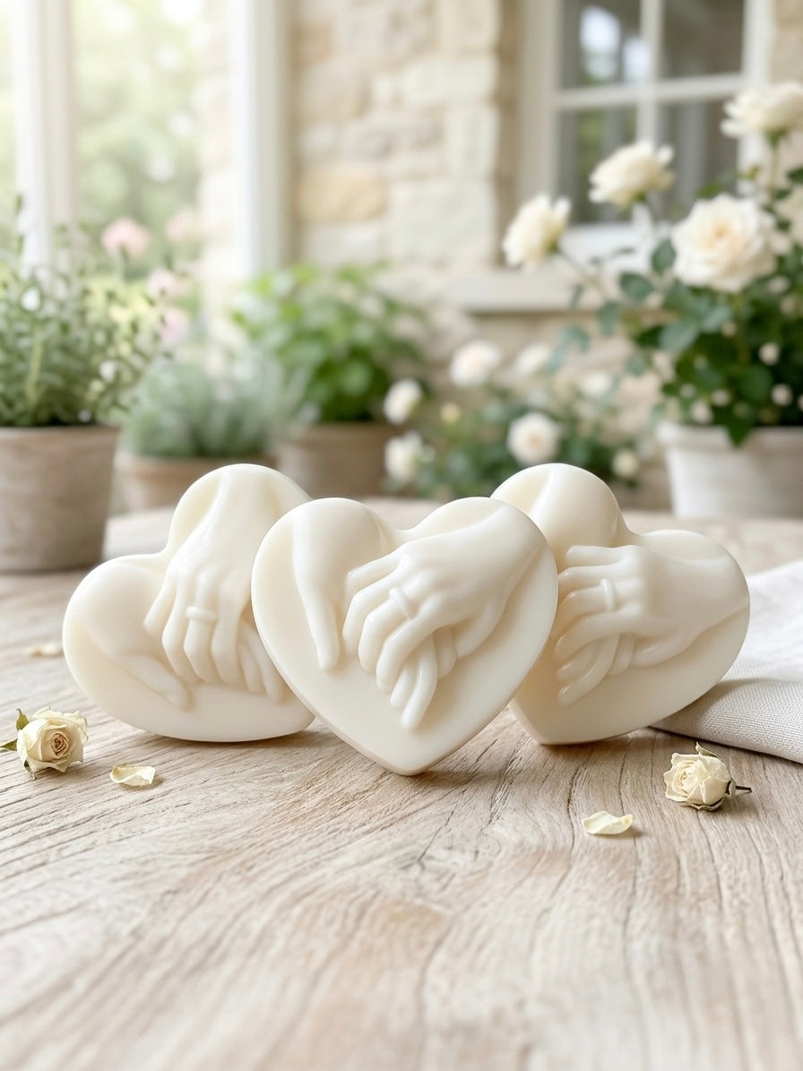 Holding Hands Heart Soap